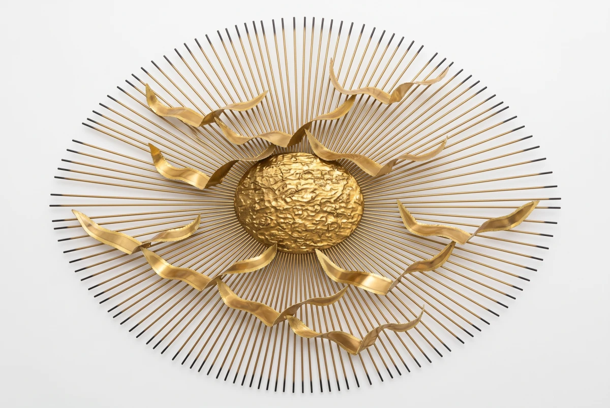 VINTAGE GOLD SCULPTURE BIRDS 