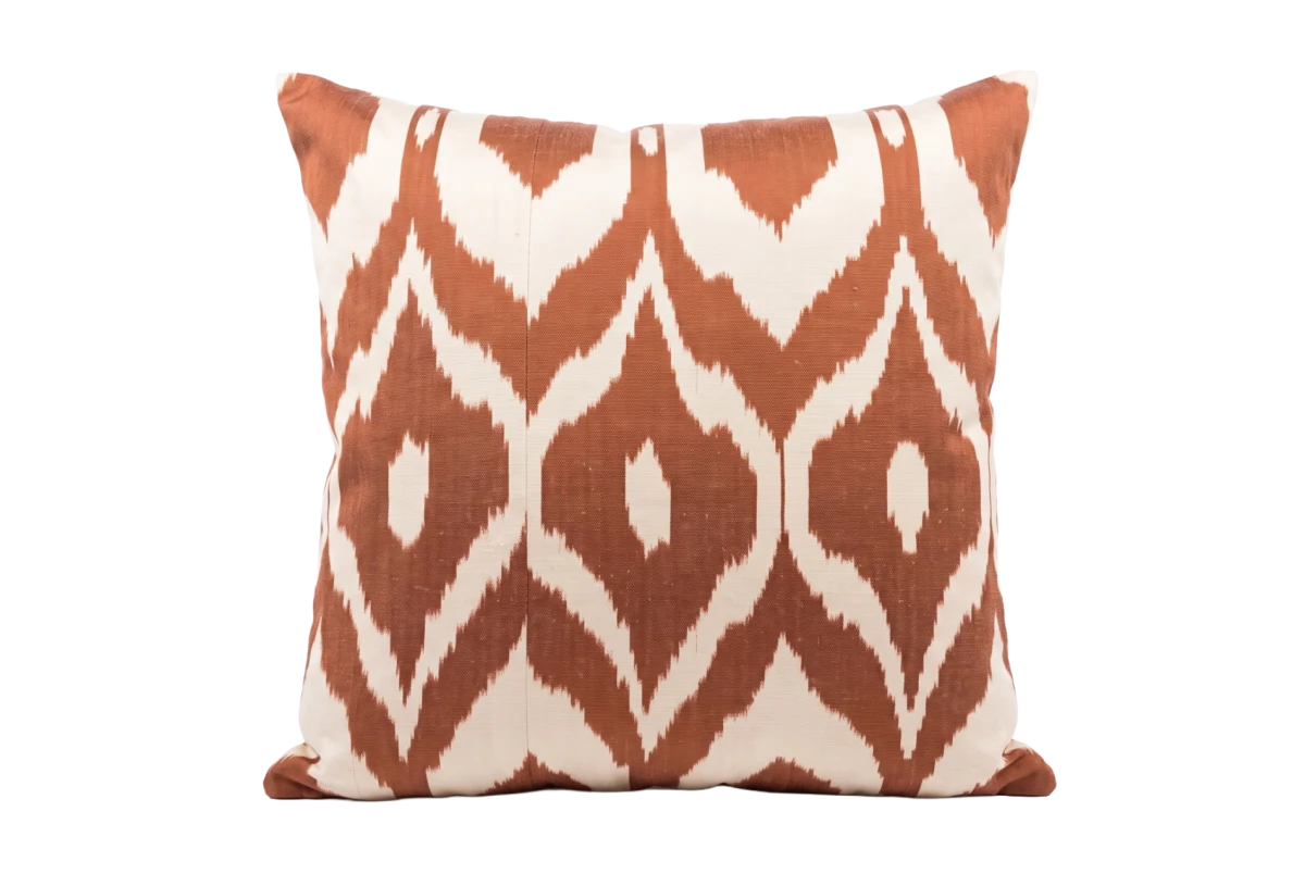 DECORATIVE CUSHION ORANGE PATTERN