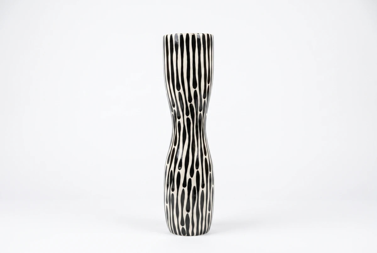 CERAMIC VASE STRIPES