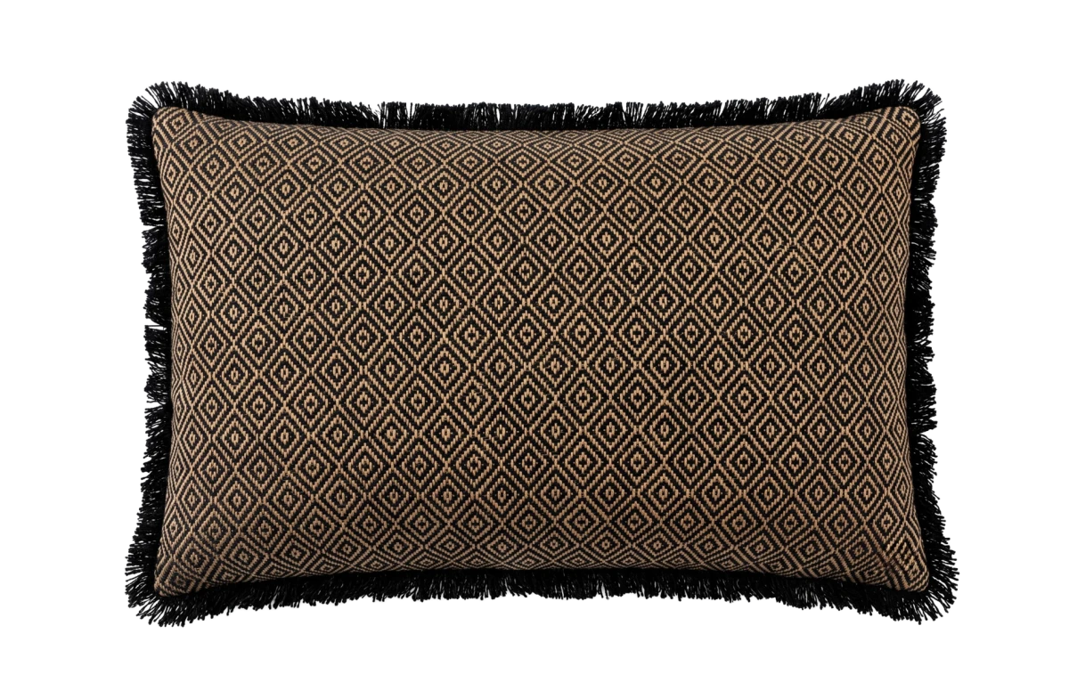 DECORATIVE CUSHION BLACK PATTERN