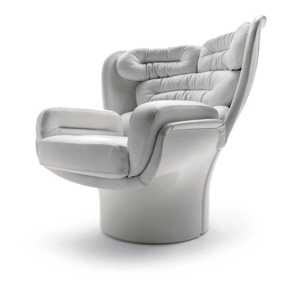 ARMCHAIR WHITE LEATHER