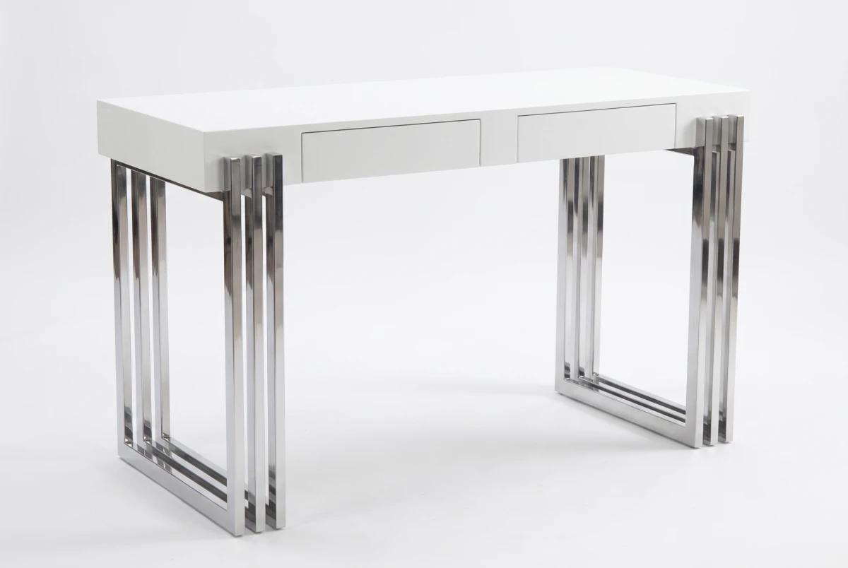 DESK LACQUERED WHITE
