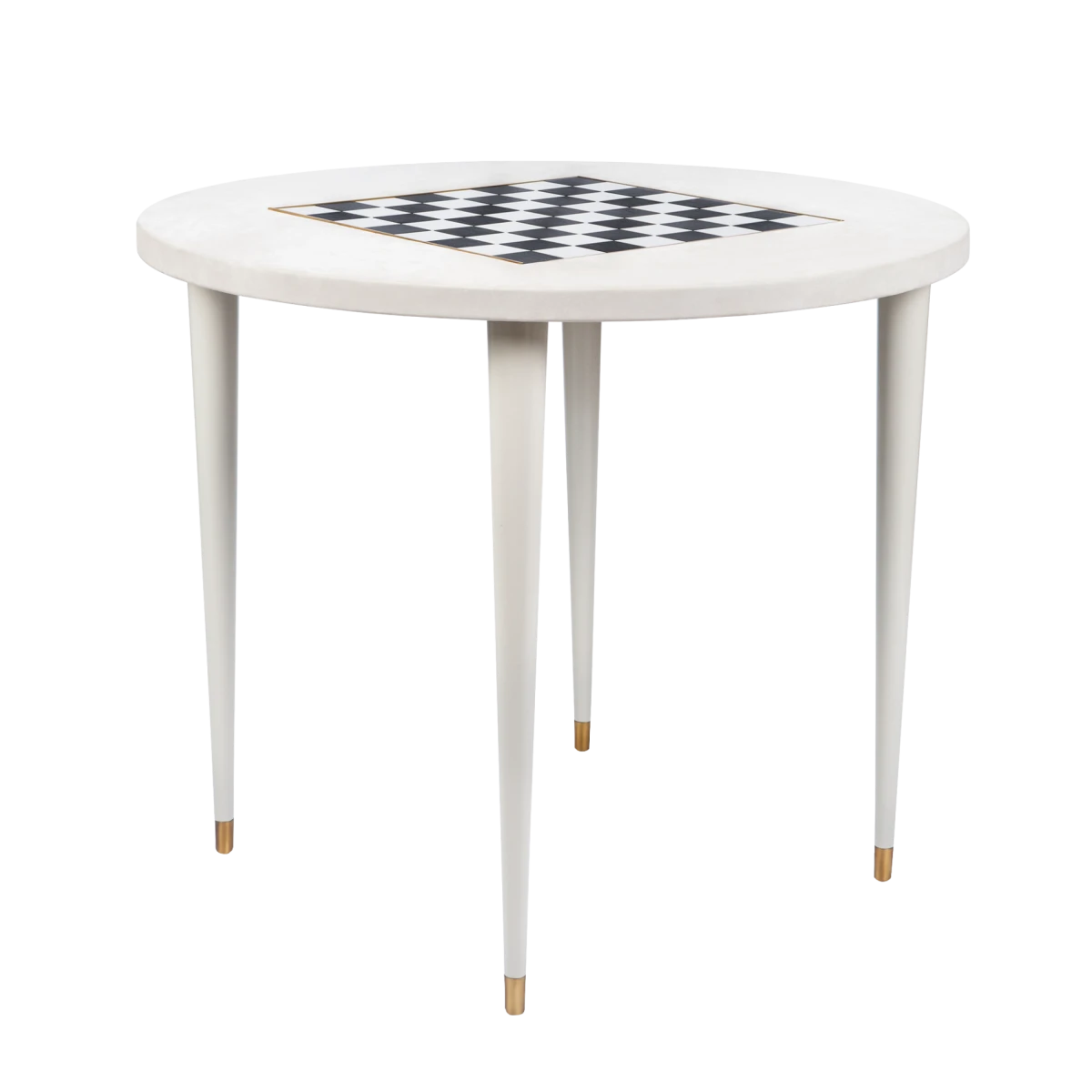 GAMING TABLE WHITE LEATHER