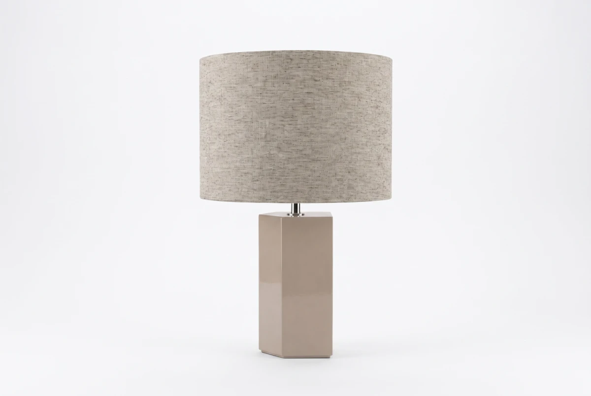 TABLE LAMP TAUPE