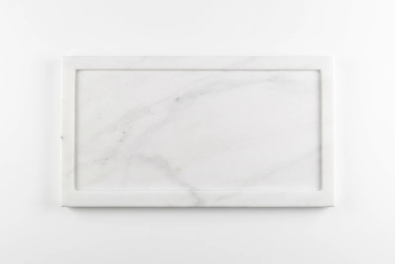 STONE TRAY WHITE MARBLE