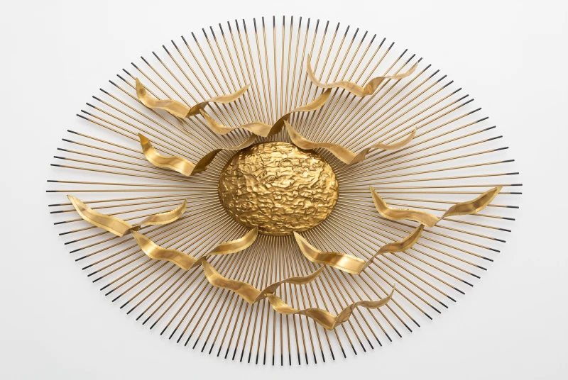 VINTAGE GOLD SCULPTURE BIRDS 