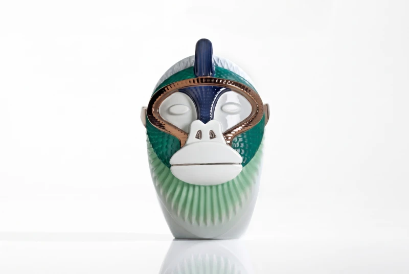 CERAMIC VASE MONKEY