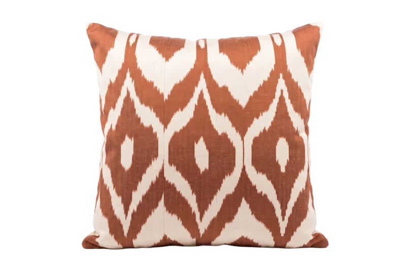 DECORATIVE CUSHION ORANGE PATTERN