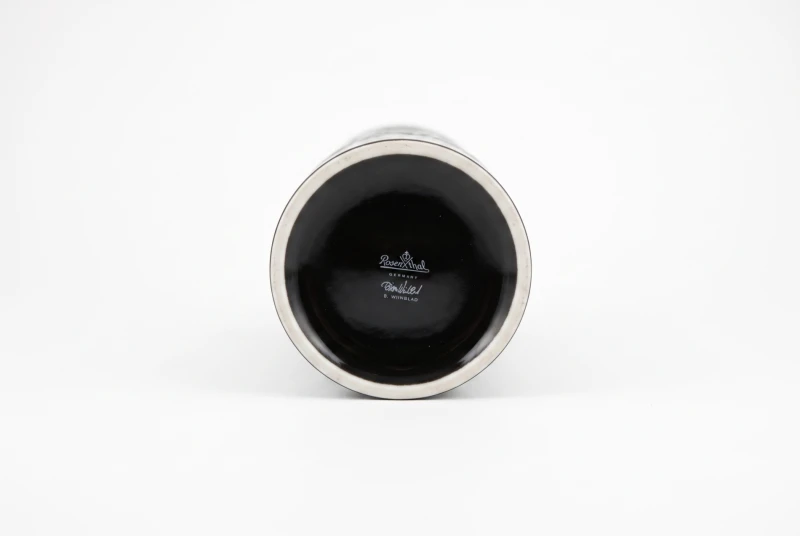BLACK CERAMIC VASE ROSENTHAL