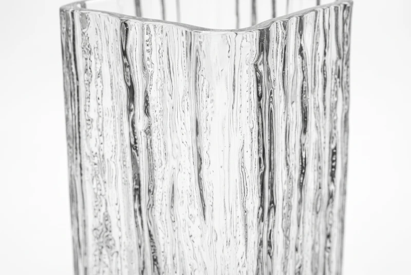 FLUTED GLASS VASE