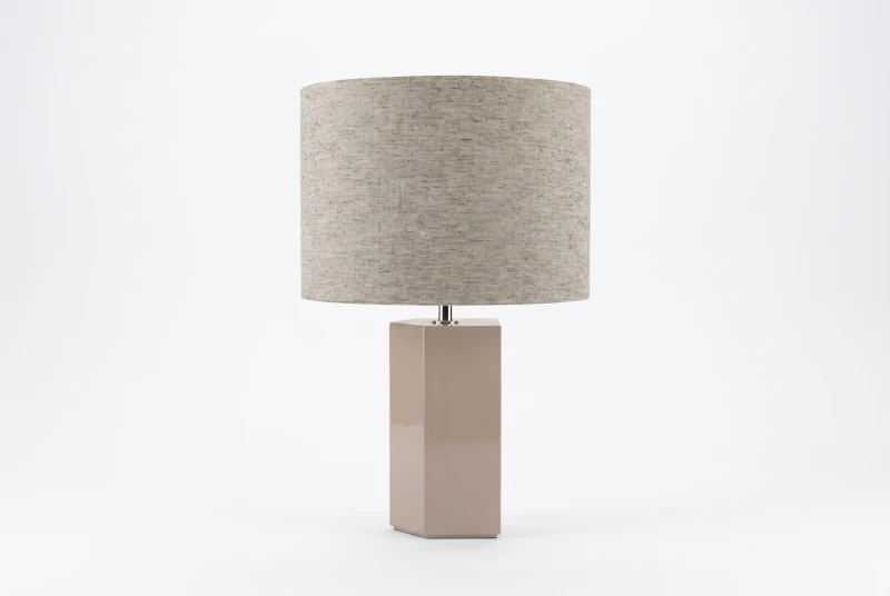 TABLE LAMP TAUPE